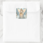 Sticker Carré Celestial Winter Angel Lantern of Grace (Sac)