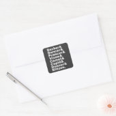 Sticker Carré Célibataire (Enveloppe)