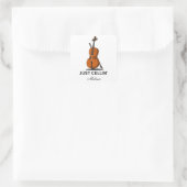 Sticker Carré Cellin Cello Musician Custom (Sac)