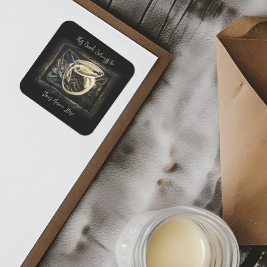 Sticker Carré Céltic Knot Work Cream Dragon Boite