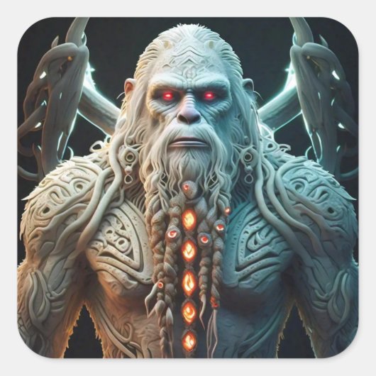 Sticker Carré Celtic Sasquatch (Devant)