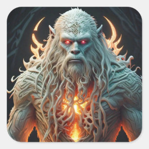 Sticker Carré Celtic Sasquatch