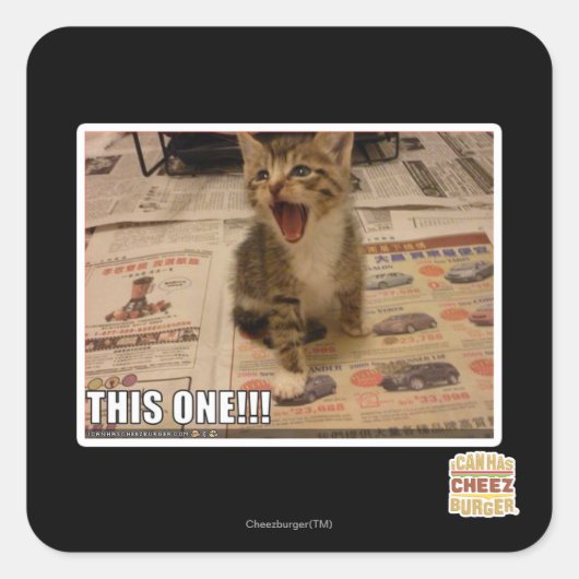 Sticker Carré Celui-là ! (Devant)