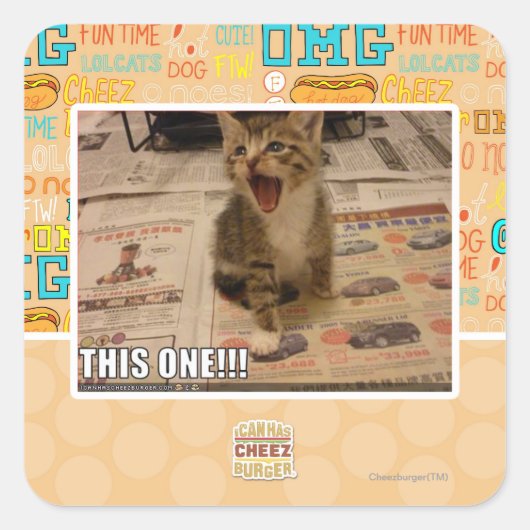 Sticker Carré Celui-là ! (Devant)