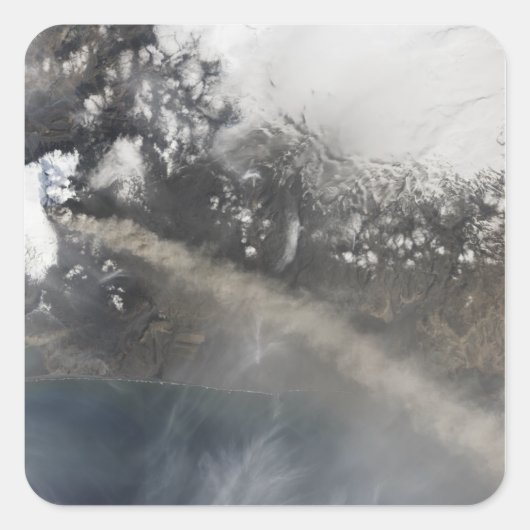 Sticker Carré Cendres et vapeur continuent de s'accumuler (Devant)