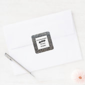 Sticker Carré Cent ans jeune Anniversaire de référence Élégant (Enveloppe)