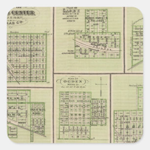 Sticker Carré Centre de Dallas, Casey, DeSoto, Dexter