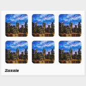 Sticker Carré Centre-ville (Feuille)