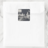 Sticker Carré Centre-ville Las Vegas Retro (Sac)