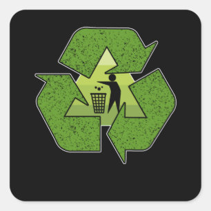 Sticker Carré Cercle de la Corbeille pour protéger notre planè