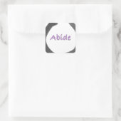 Sticker Carré Cercle Enso Bouddhiste Abide Zen (Sac)