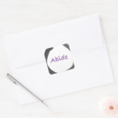 Sticker Carré Cercle Enso Bouddhiste Abide Zen (Enveloppe)