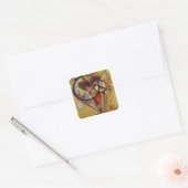 Sticker Carré Cercles Abstraits Kandinsky (Enveloppe)