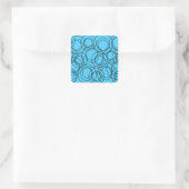 Sticker Carré Cercles atomiques (Sac)