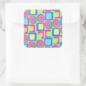 Sticker Carré Cercles et Carrés (Sac)