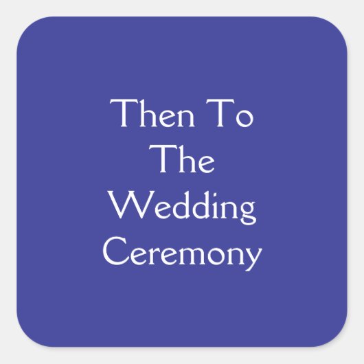 Sticker Carré Cérémonie (Devant)
