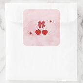 Sticker Carré Cerise (Sac)