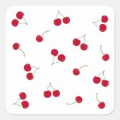 Sticker Carré Cerise (Devant)