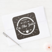 Sticker Carré Certainement Sur Le Jus Cycling (Enveloppe)