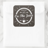 Sticker Carré Certainement Sur Le Jus Cycling (Sac)