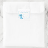 Sticker Carré Certificat de naissance de garçon (Sac)