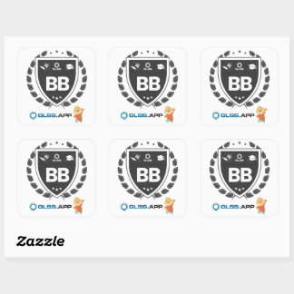 Sticker Carré Certifié Ceinture Noire - GLSS.app