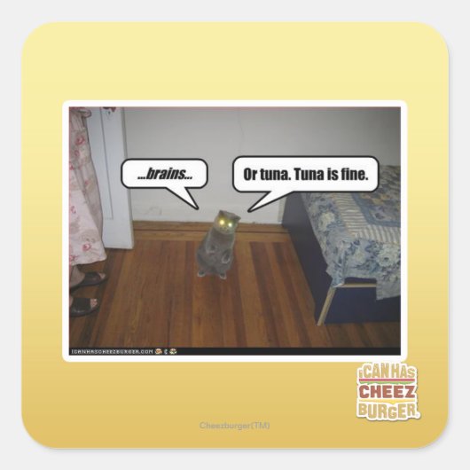 Sticker Carré cerveau (Devant)