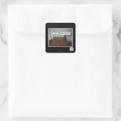 Sticker Carré cerveau (Sac)