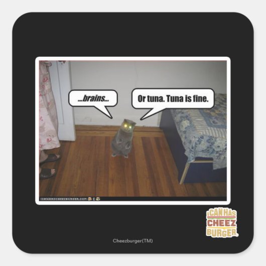 Sticker Carré cerveau (Devant)