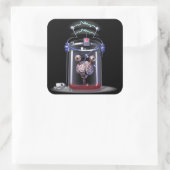 Sticker Carré Cerveau dans un bocal (Sac)