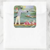 Sticker Carré Ces Points D'Été (Sac)