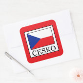 Sticker Carré Česko (Enveloppe)