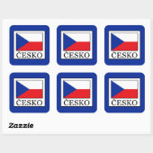 Sticker Carré Česko (Feuille)