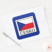 Sticker Carré Česko (Enveloppe)