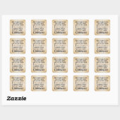 Sticker Carré C'est Arrivé (Feuille)
