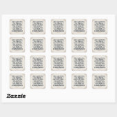 Sticker Carré C'est arrivé (Feuille)