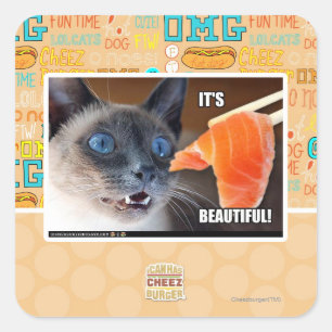 Sticker Carré C'est beau !