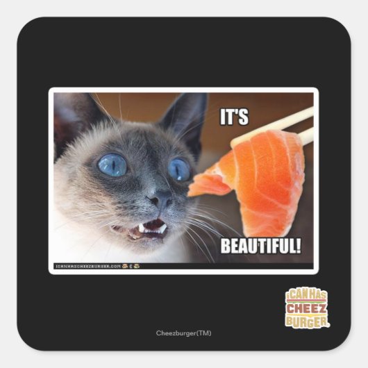 Sticker Carré C'est beau ! (Devant)