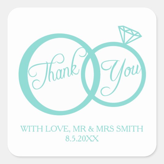 Sticker Carré C'Est Ce Que Nous Faisons ! Merci (Devant)