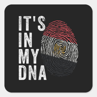 Sticker Carré C'est dans mon ADN - Drapeau de l'Egypte