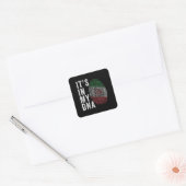 Sticker Carré C'est dans mon ADN - le drapeau iranien (Enveloppe)