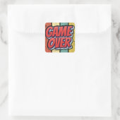 Sticker Carré C'est fini. (Sac)