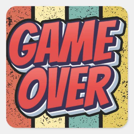 Sticker Carré C'est fini. (Devant)