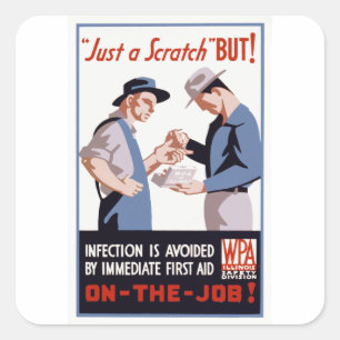 Sticker Carré C'est juste un Scratch - Mais !