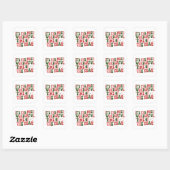 Sticker Carré C'est la période la plus merveilleuse de l'année d (Feuille)