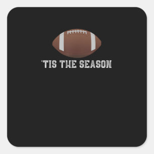 Sticker Carré C'Est La Saison De Football Drôle