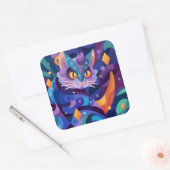 Sticker Carré C'est la saison de l'autocollant de sorcière (Enveloppe)