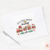 Sticker Carré C'est le moment le plus merveilleux de l'année (Enveloppe)