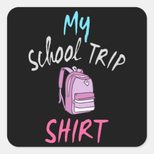 Sticker Carré C'est mon maillot officiel de voyage scolaire