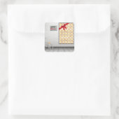 Sticker Carré 'C'est Noël' par Jessica Claus (Sac)